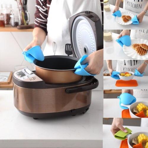 Pack Of 2 Silicone Heat Resistant Pinch Mitts, Cooking Pinch Grips, Pot Holder - Image 5